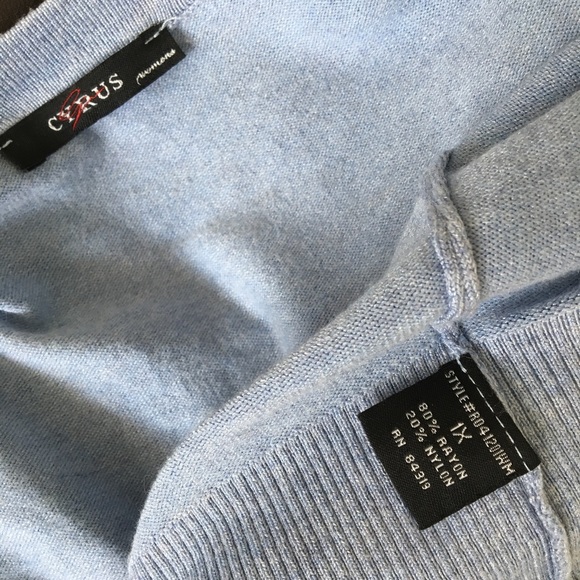 Genny Cyrus 3/4 sleeve blue knit cardigan - Picture 5 of 5